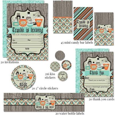 AmandaCreation Spooky Potions Party Bundle 381pc. Image 1