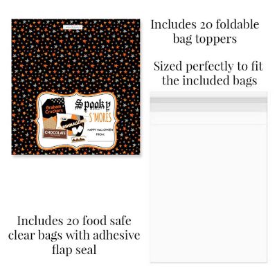 AmandaCreation Spooky S'more Bag Toppers 40pc. Image 1
