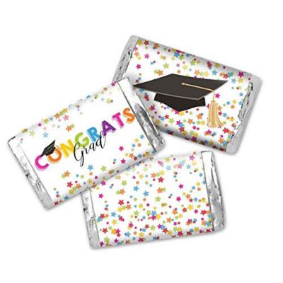 AmandaCreation Star Graduation Mini Candybar Wrappers 45pcs Image 1
