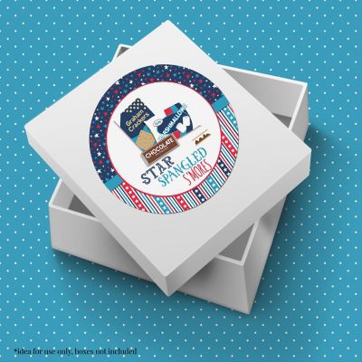 AmandaCreation Star Spangled S'more Envelope Seals 40pc Image 1
