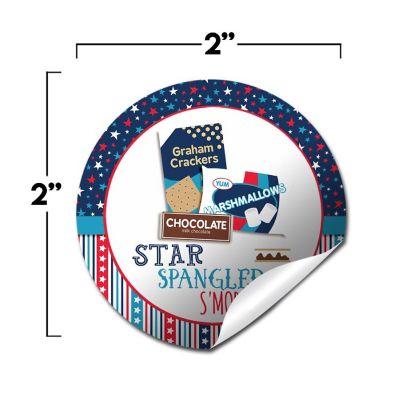 AmandaCreation Star Spangled S'more Envelope Seals 40pc Image 2
