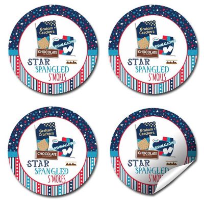 AmandaCreation Star Spangled S'more Envelope Seals 40pc Image 3