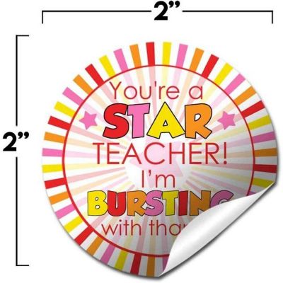 AmandaCreation Starburst Appreciation Envelope Seals 40pc. Image 2