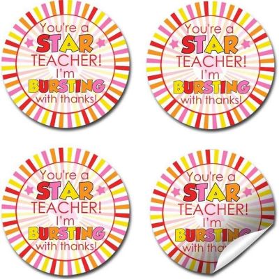 AmandaCreation Starburst Appreciation Envelope Seals 40pc. Image 3