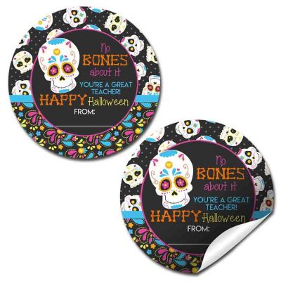 AmandaCreation Sugar Skull Envelope Seals 40pc. Image 1