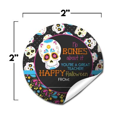 AmandaCreation Sugar Skull Envelope Seals 40pc. Image 1