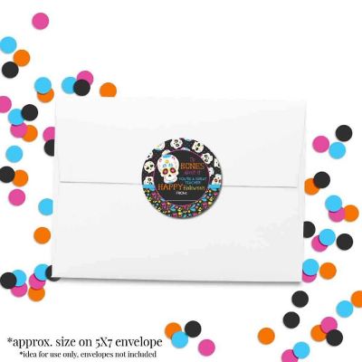 AmandaCreation Sugar Skull Envelope Seals 40pc. Image 3