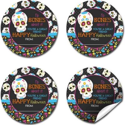 AmandaCreation Sugar Skull Great Friend Envelope Seals 40pc. Image 3