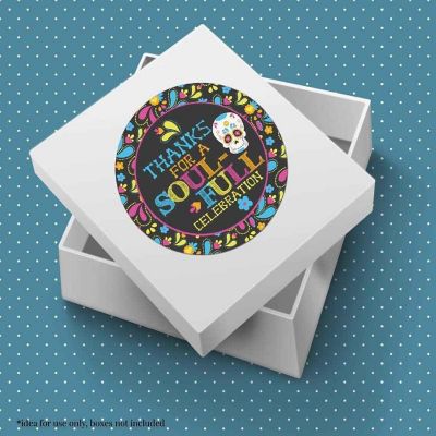 AmandaCreation Sugar Skull Halloween Envelope Seals 40pc Image 2