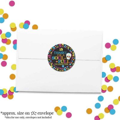 AmandaCreation Sugar Skull Halloween Envelope Seals 40pc Image 3