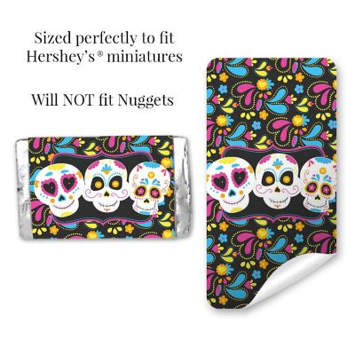 AmandaCreation Sugar Skull Mini Candybar Wrappers 45pcs Image 2