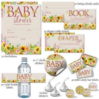 AmandaCreation Sunflower &amp; Peony Party Bundle 381pc. Image 1