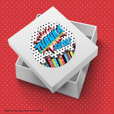 AmandaCreation Super Hero Envelope Seals 40pc. Image 3