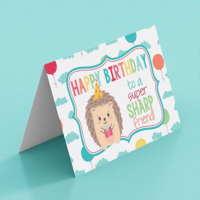 AmandaCreation Super Sharp Friend Greeting Card 2pc. Image 1