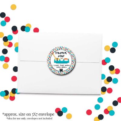 AmandaCreation Sushi Roll Envelope Seals 40pc. Image 2