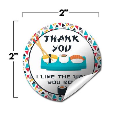 AmandaCreation Sushi Roll Envelope Seals 40pc. Image 3