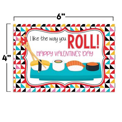 AmandaCreation Sushi Valentine Greeting Card 2pc. Image 1