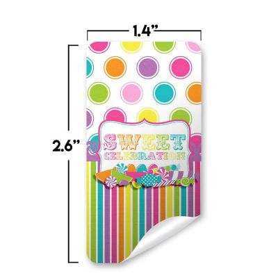 AmandaCreation Sweet Celebration Mini Candybar Wrappers 45pc. Image 1