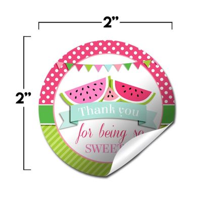AmandaCreation Sweet Watermelon Envelope Seals 40pc. Image 2