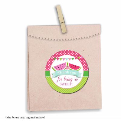 AmandaCreation Sweet Watermelon Envelope Seals 40pc. Image 3