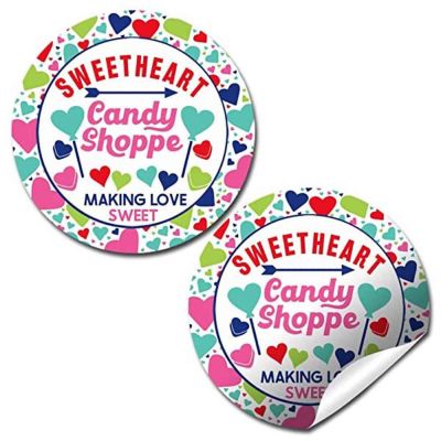 AmandaCreation Sweetheart Candy Envelope Seals 40pc. Image 1