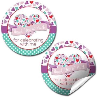 AmandaCreation Sweetheart Valentine Envelope Seals 40pc Image 1