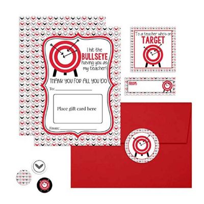 AmandaCreation Teacher Target Gift Card Holder 36pc. Image 1