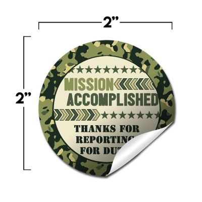 AmandaCreation Ten Hut! Envelope Seals 40pc. Image 1