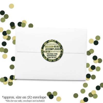 AmandaCreation Ten Hut! Envelope Seals 40pc. Image 3