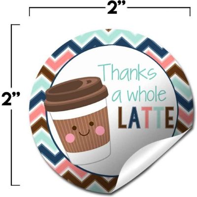 AmandaCreation Thanks a Whole Latte Envelope Seals 40pc. Image 1