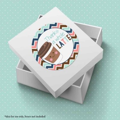 AmandaCreation Thanks a Whole Latte Envelope Seals 40pc. Image 2