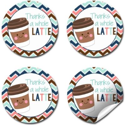 AmandaCreation Thanks a Whole Latte Envelope Seals 40pc. Image 3