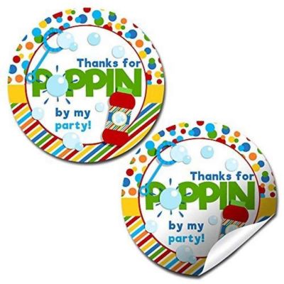 AmandaCreation Thanks for Poppin' By Envelope Seals 40pc. Image 1