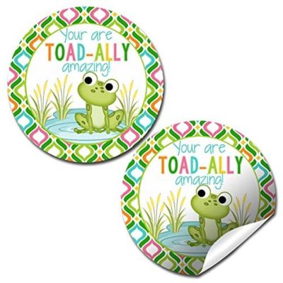AmandaCreation Toad-Ally Amazing Frog Envelope Seals 40pc. Image 1