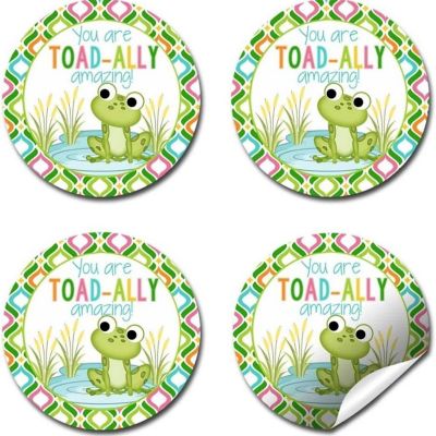 AmandaCreation Toad-Ally Amazing Frog Envelope Seals 40pc. Image 3