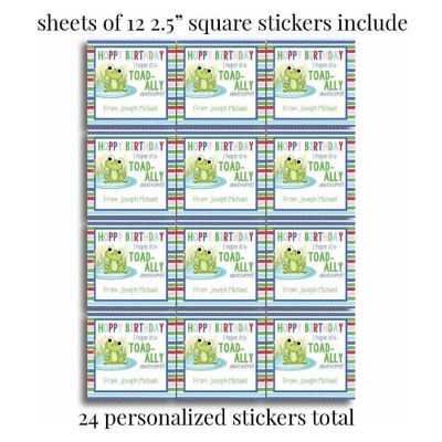 AmandaCreation Toad-Ally Awesome Gift Tag 24pc. Image 1