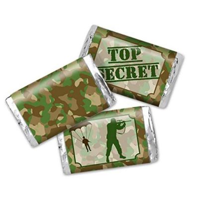 AmandaCreation Top Secret Army Mini Candybar Wrappers 45pc Image 1