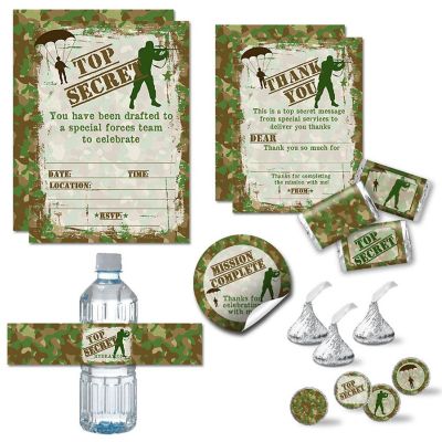 AmandaCreation Top Secret Army Party Bundle 381pc. Image 1