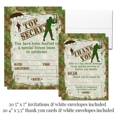 AmandaCreation Top Secret Army Party Bundle 381pc. Image 2