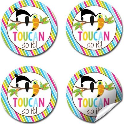 AmandaCreation Toucan Do It Envelope Seals 40pc. Image 3