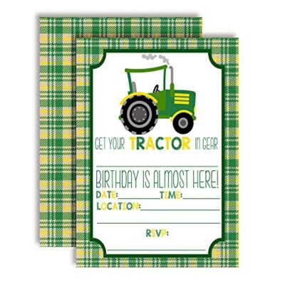 AmandaCreation Tractor Invitations 40pc. by AmandaCreation Image 1