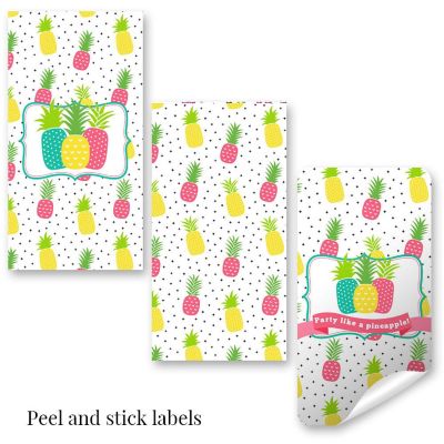 AmandaCreation Tropical Party Mini Candybar Wrappers 45pc. Image 1