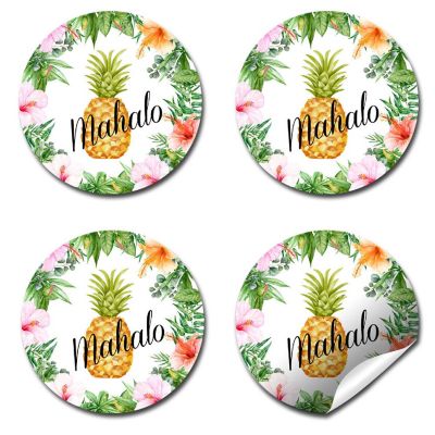 AmandaCreation Tropical Pineapple Envelope Seals 40pc. Image 2