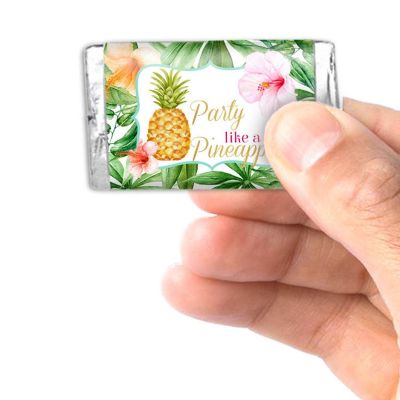 AmandaCreation Tropical Pineapple Mini Candybar Wrappers 45pcs. Image 2
