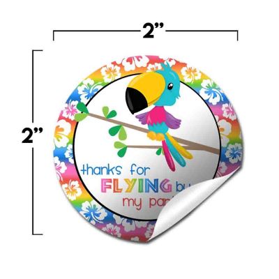AmandaCreation Tropical Toucan Envelope Seals 40pc. Image 1