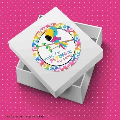 AmandaCreation Tropical Toucan Envelope Seals 40pc. Image 2