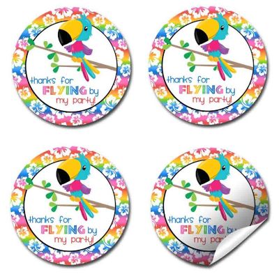 AmandaCreation Tropical Toucan Envelope Seals 40pc. Image 3