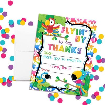 AmandaCreation Tropical Toucan Thank You Cards 20pc. Image 1