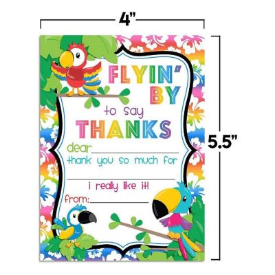 AmandaCreation Tropical Toucan Thank You Cards 20pc. Image 2