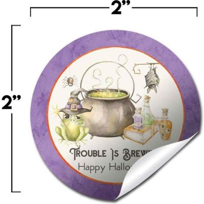 AmandaCreation Trouble is Brewing Envelope Seals 40pc. Image 1